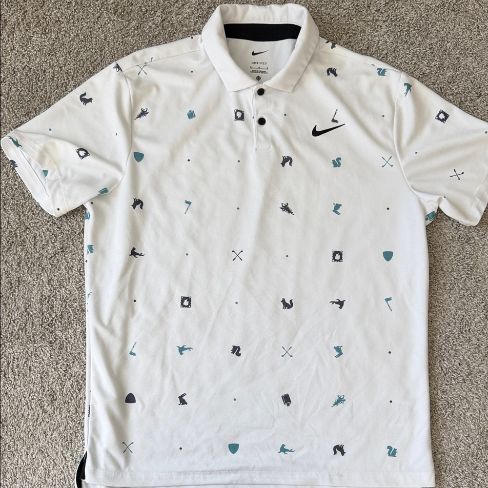 Nike Dri-Fit Tour Icon Polo Patterned Men's Shirt